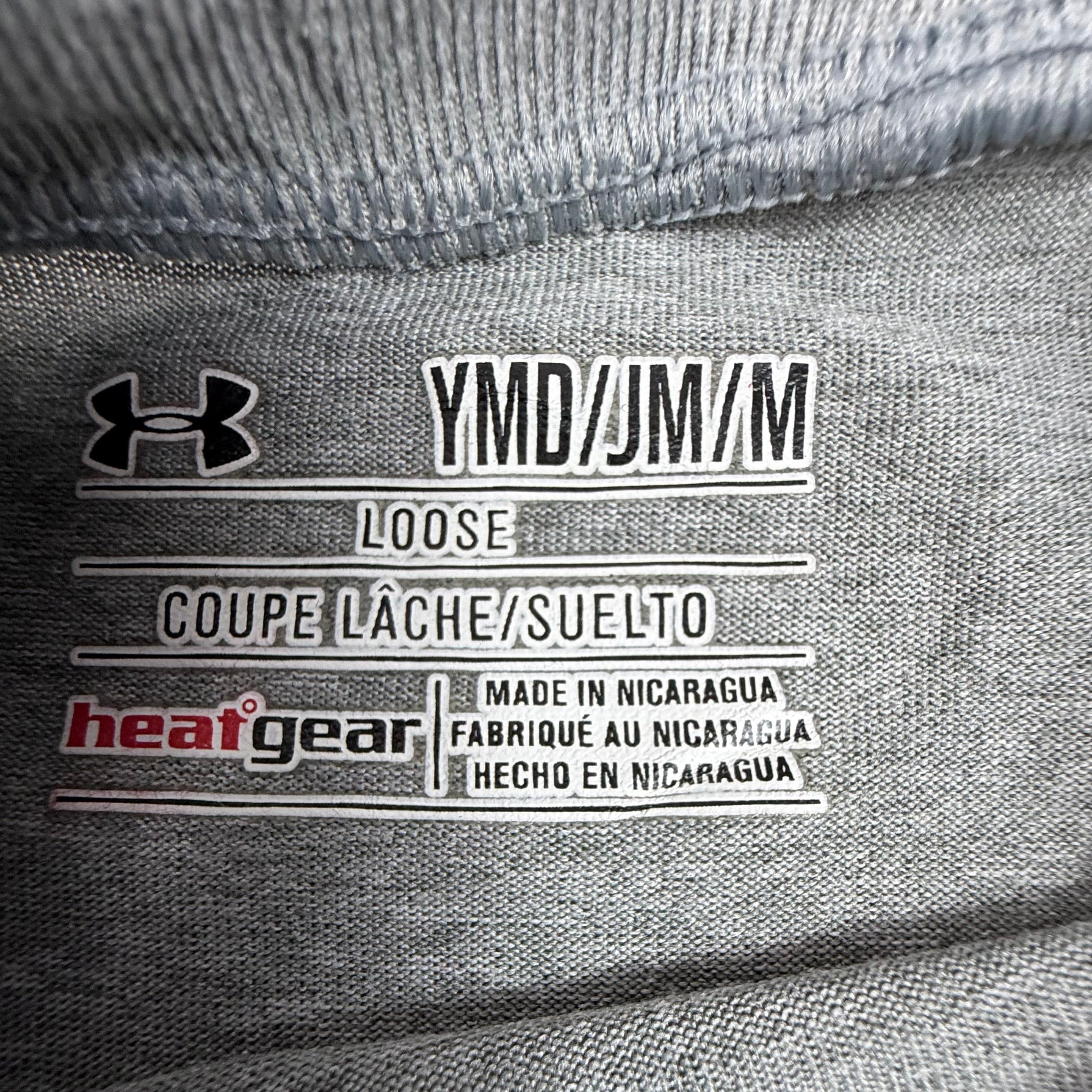 Under Armour Kids Long Sleeve Shirt Grey Mariner Marauders YMD (Youth Medium)