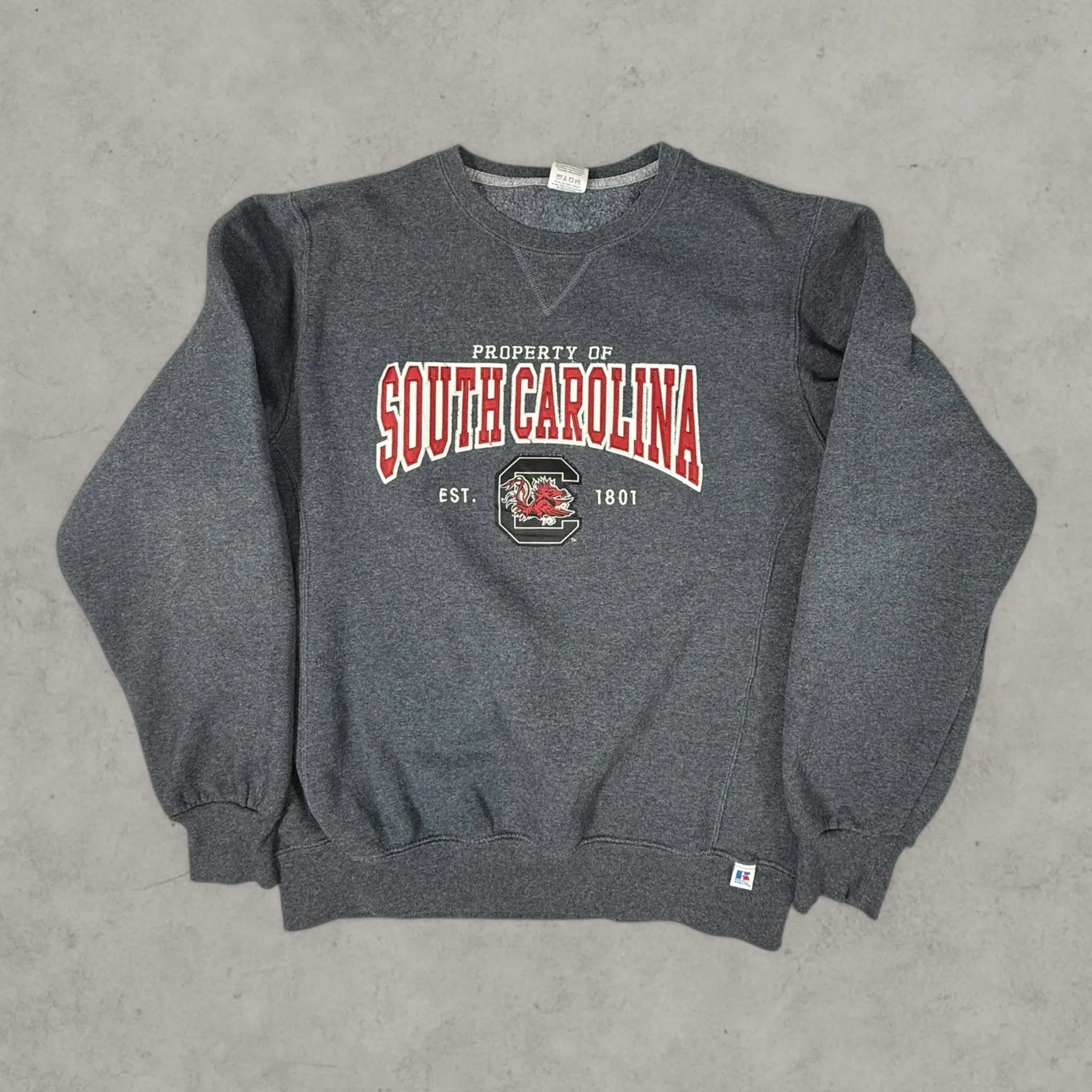 VINCULTSHOP South Carolina Sweatshirt Russell Athletic Grey NCAA M sweatshirt