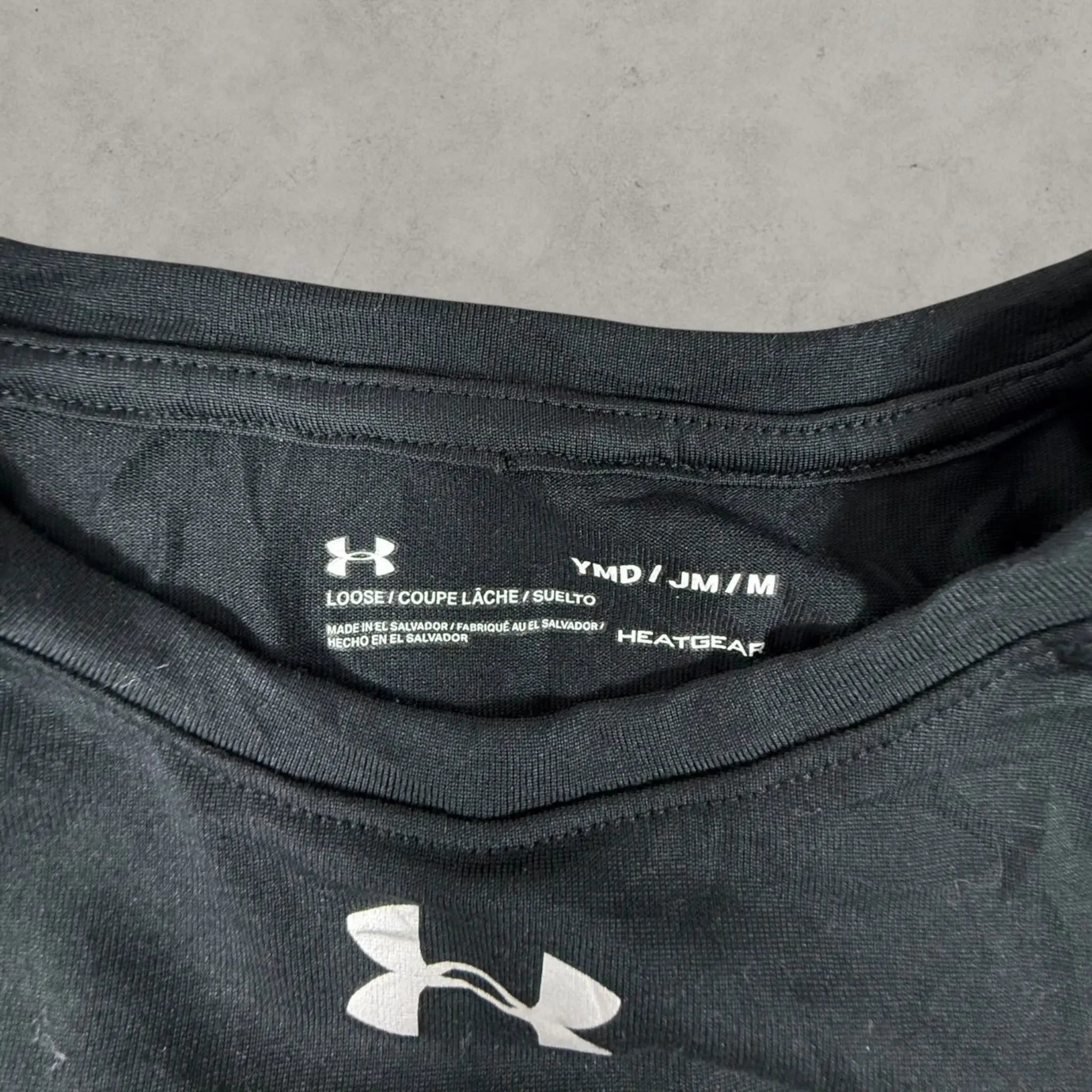 VINCULTSHOP Under Armour Saints Kids T Shirt Black HeatGear Youth M