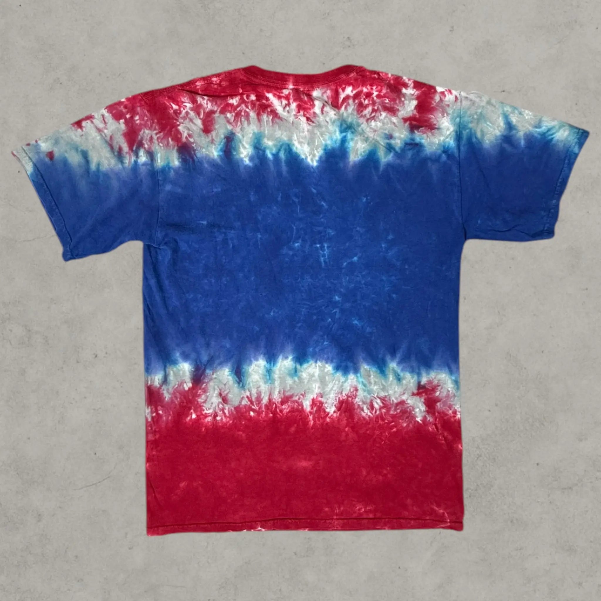 VINCULTSHOP New York Giants Tie Dye T Shirt NFL Team Apparel Red Blue Size M Tshirt