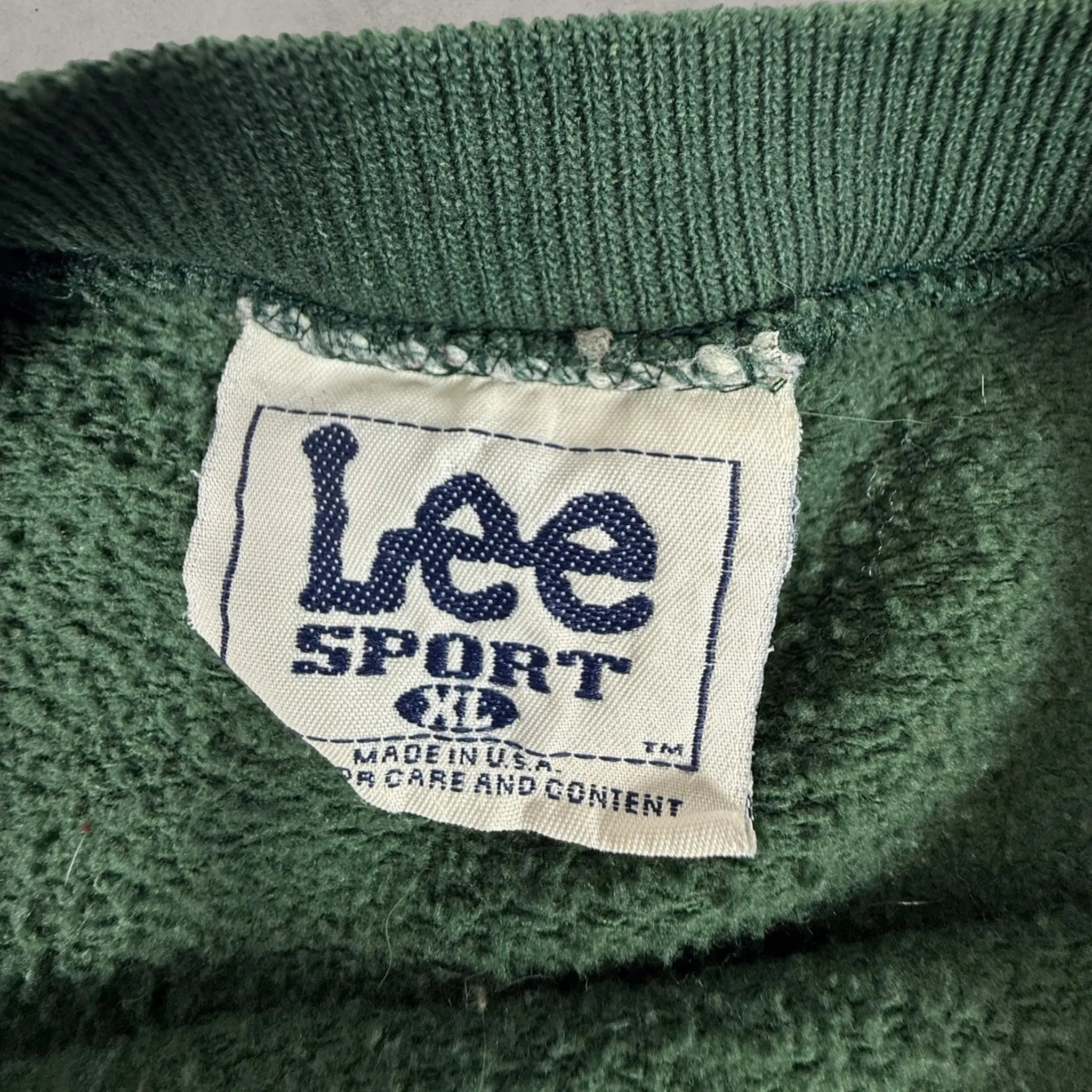 Green Bay Packers Vintage Sweatshirt Lee Sport Made in USA XL - VINCULTSHOP