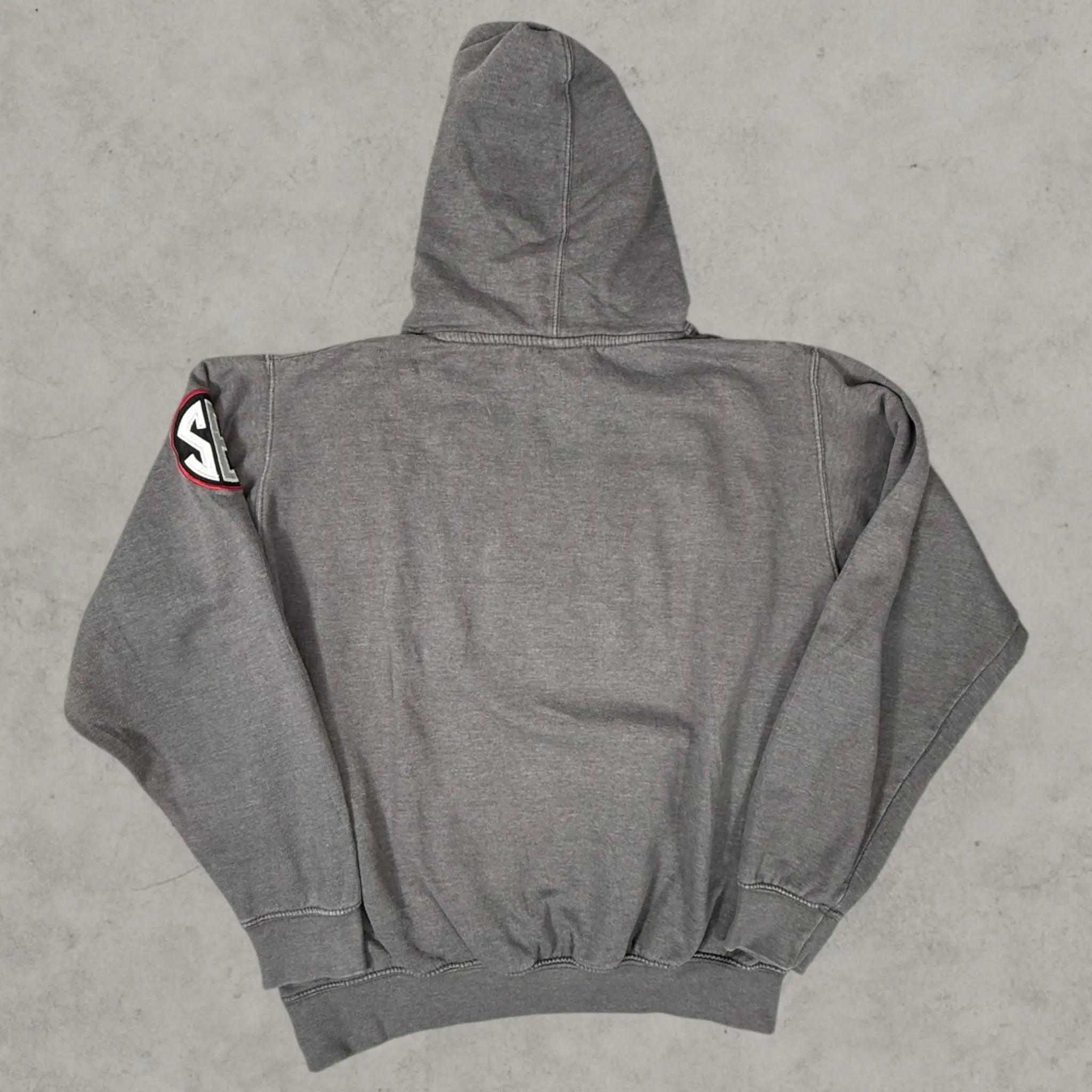 VINCULTSHOP Georgia Bulldogs Hoodie Grey NCAA Blue 84 Sweatshirt Size S sweatshirt