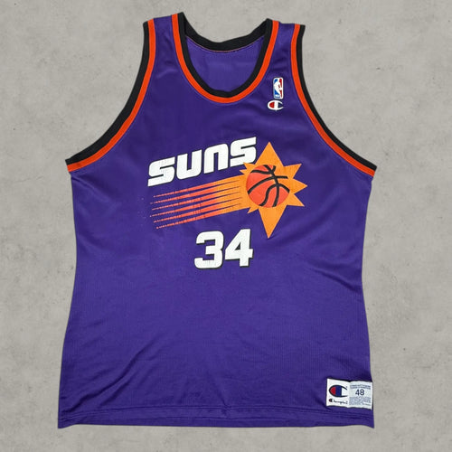 VINCULTSHOP Charles Barkley Suns Jersey Vintage NBA Champion Phoenix Suns Size 48 Jersey