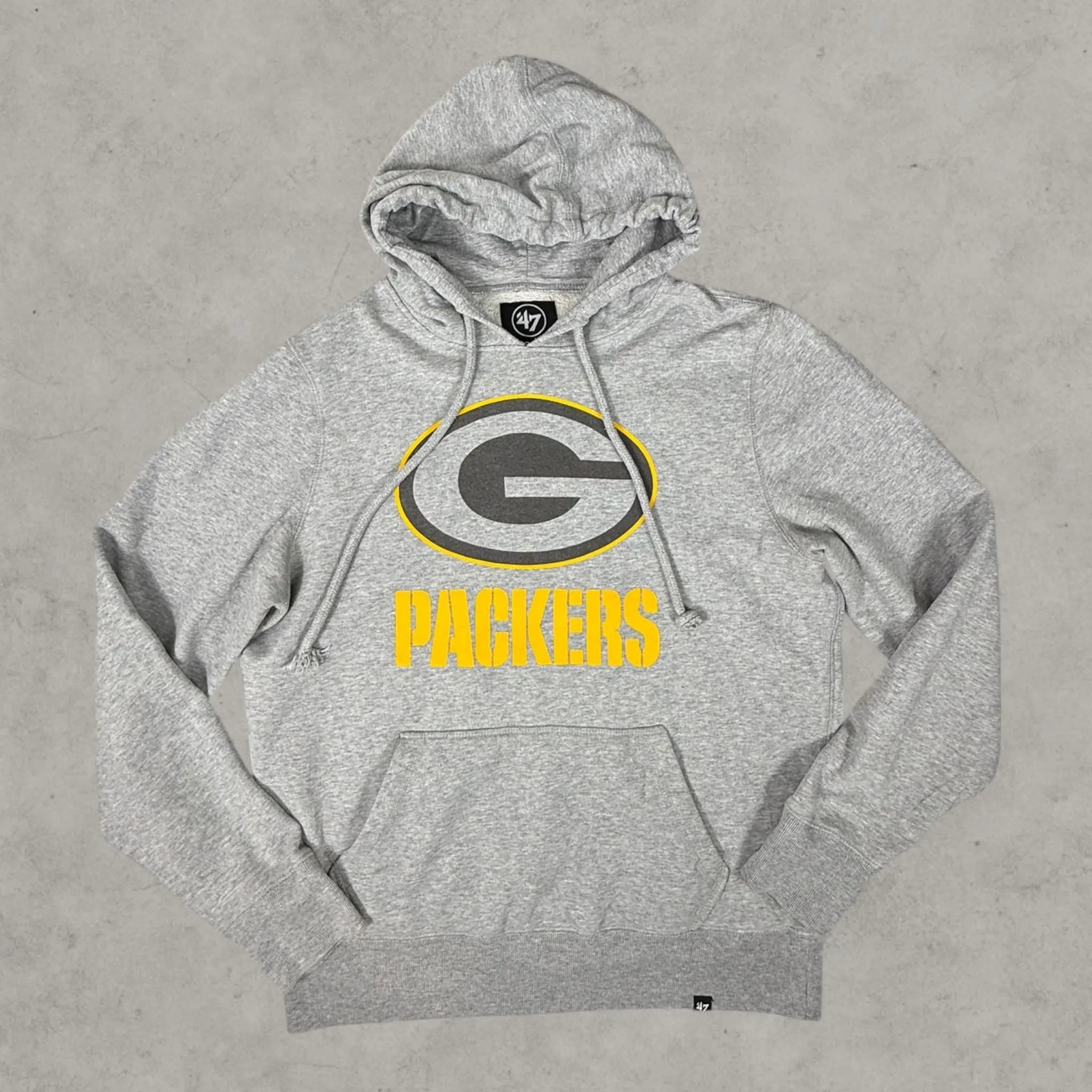 VINCULTSHOP Green Bay Packers Hoodie NFL ’47 Brand Grey Size M sweatshirt