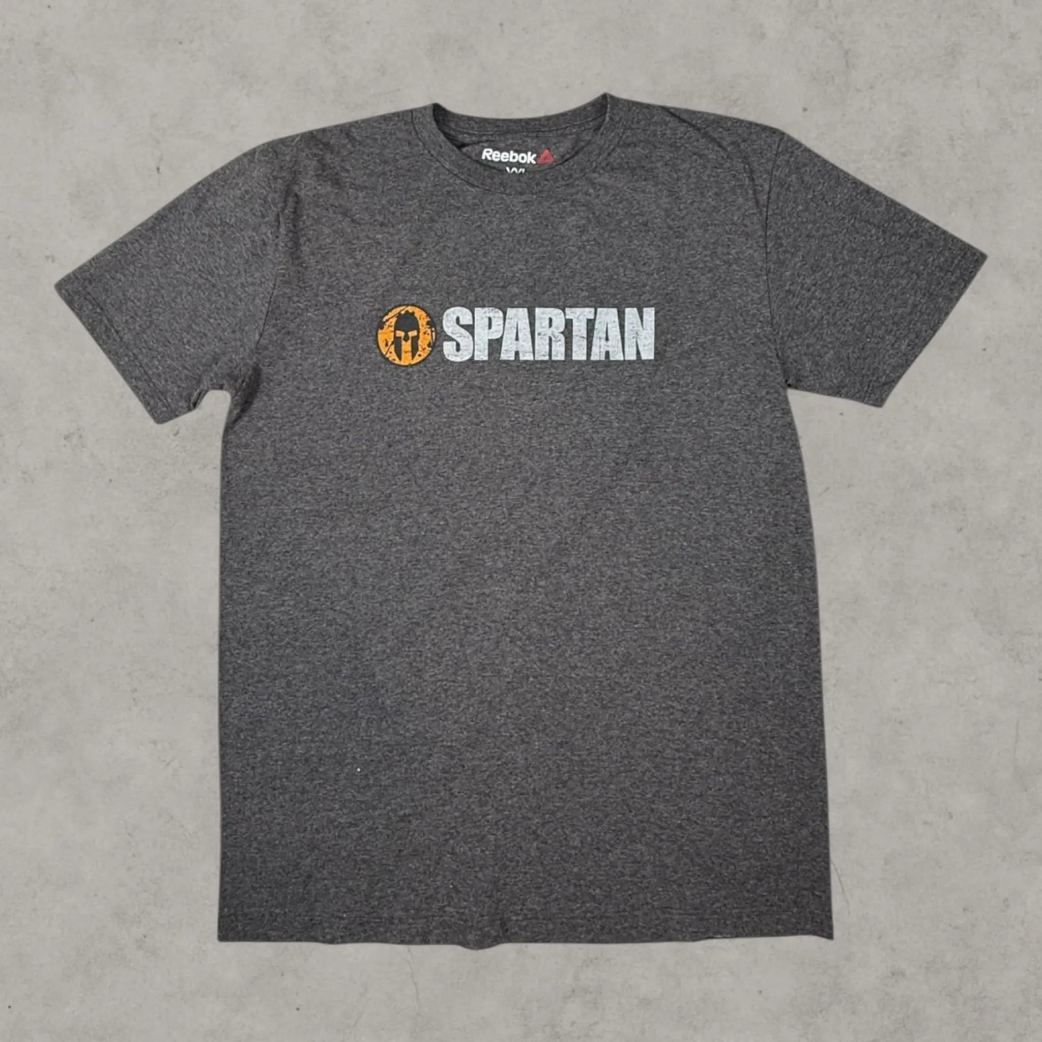 VINCULTSHOP Kids Spartan Race Reebok T-Shirt Grey Multiple Sizes Tshirt