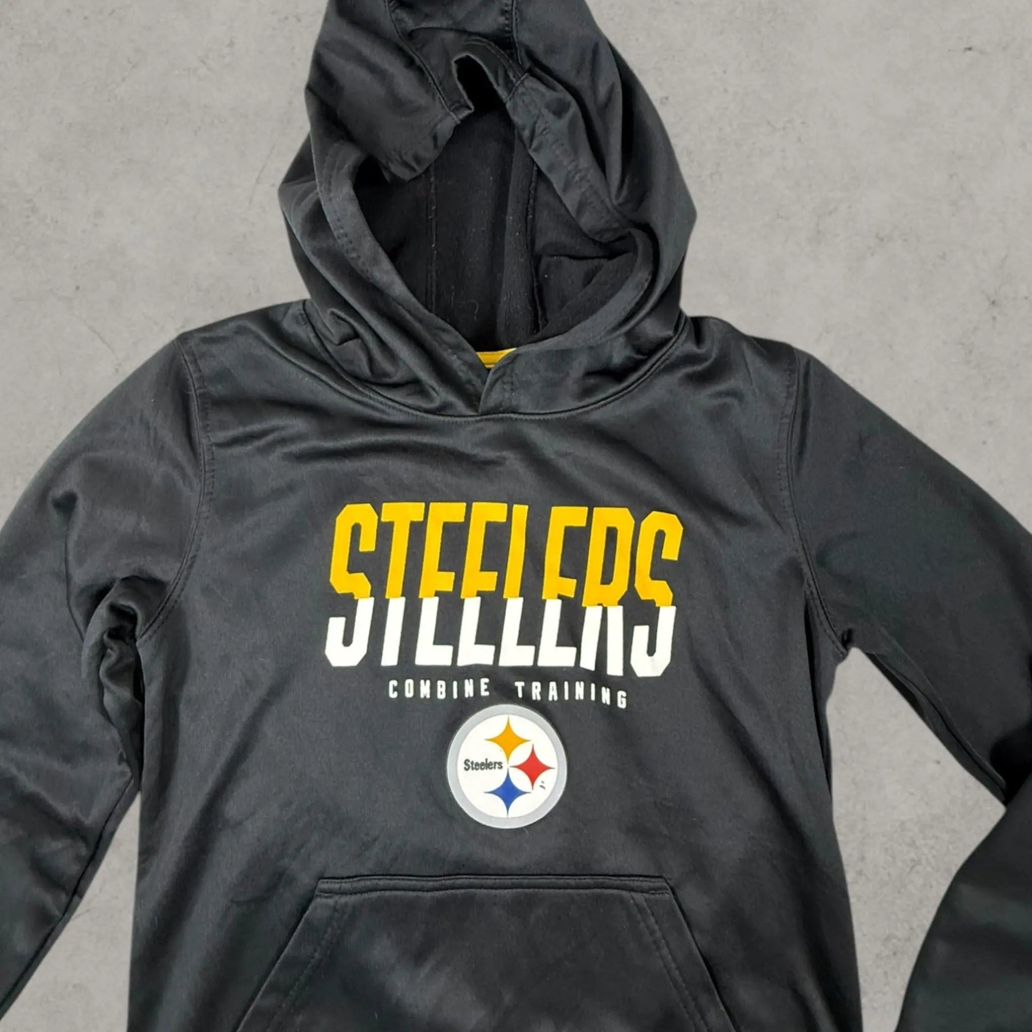 VINCULTSHOP Pittsburgh Steelers Kids Hoodie NFL Combine Black Youth 10Y sweatshirt