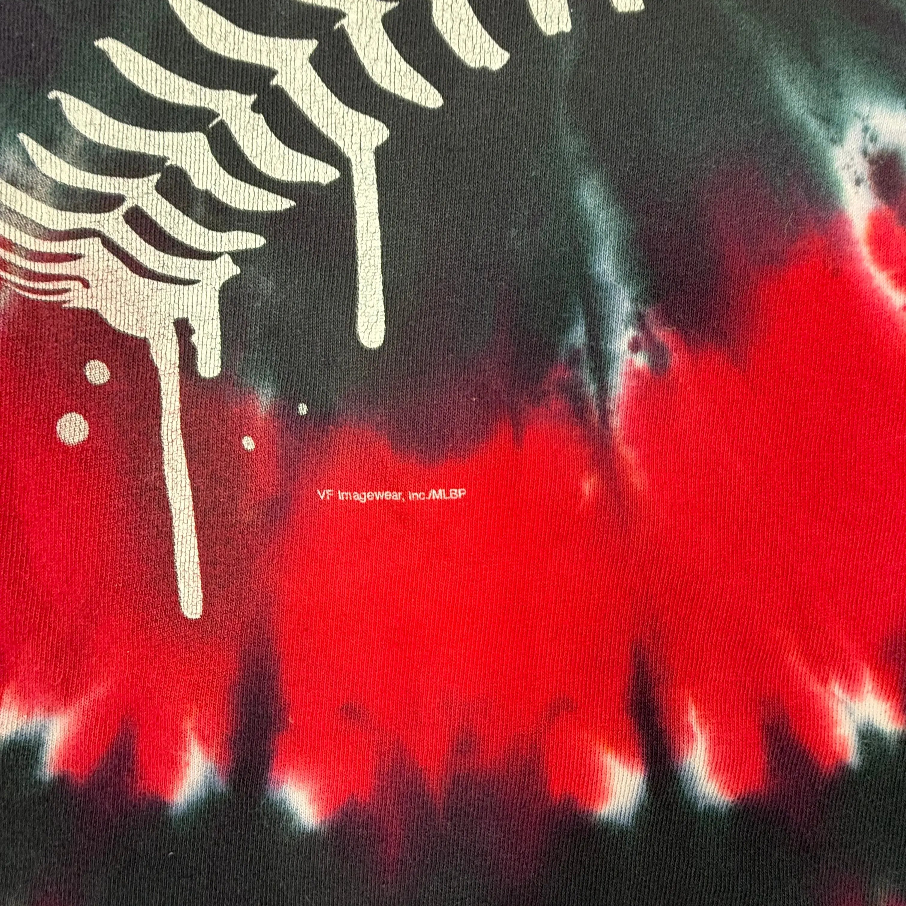 VINCULTSHOP Cincinnati Reds Tie Dye T Shirt MLB Vintage Red Black Size XL