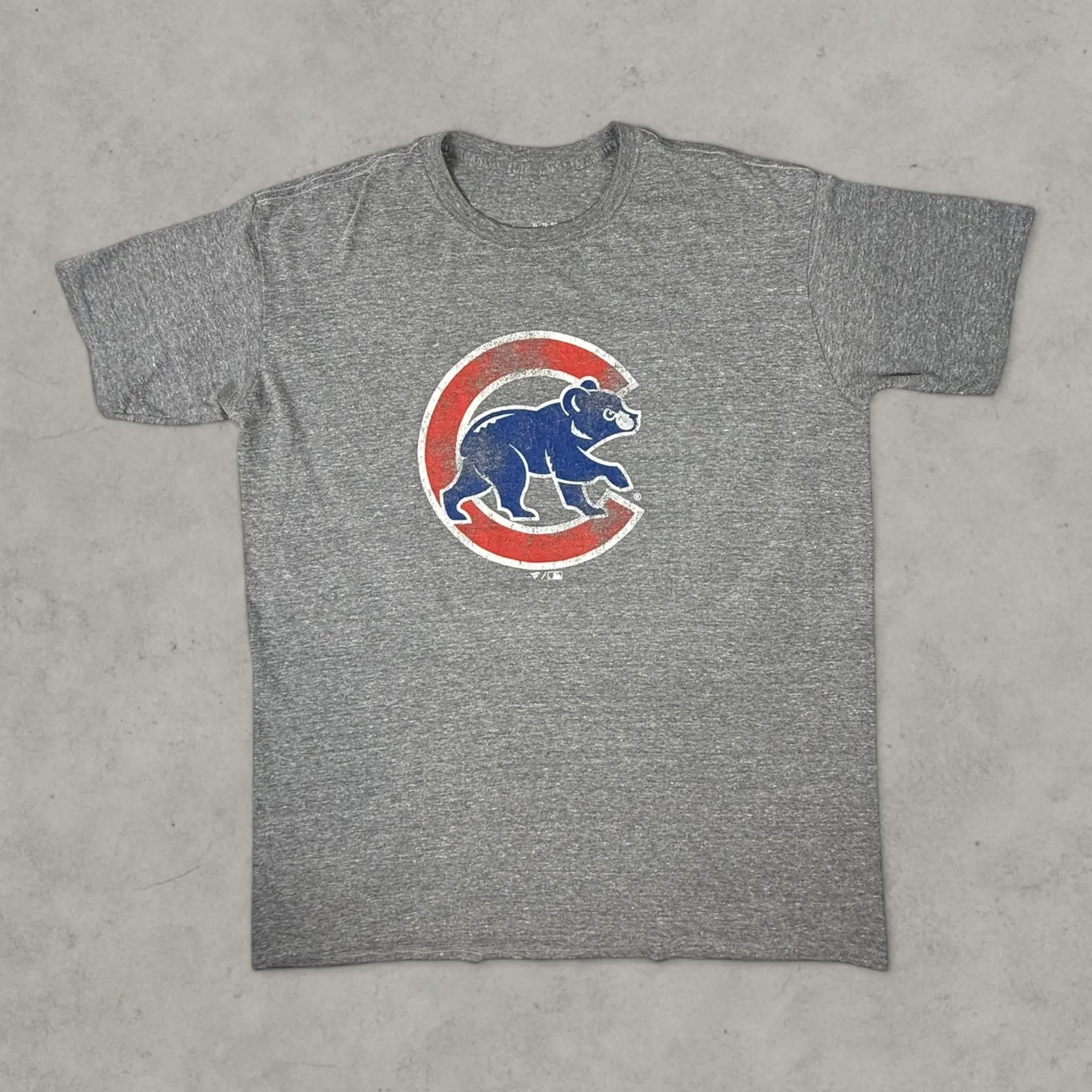 VINCULTSHOP Chicago Cubs T-Shirt MLB Grey Logo Vintage Style Size XL