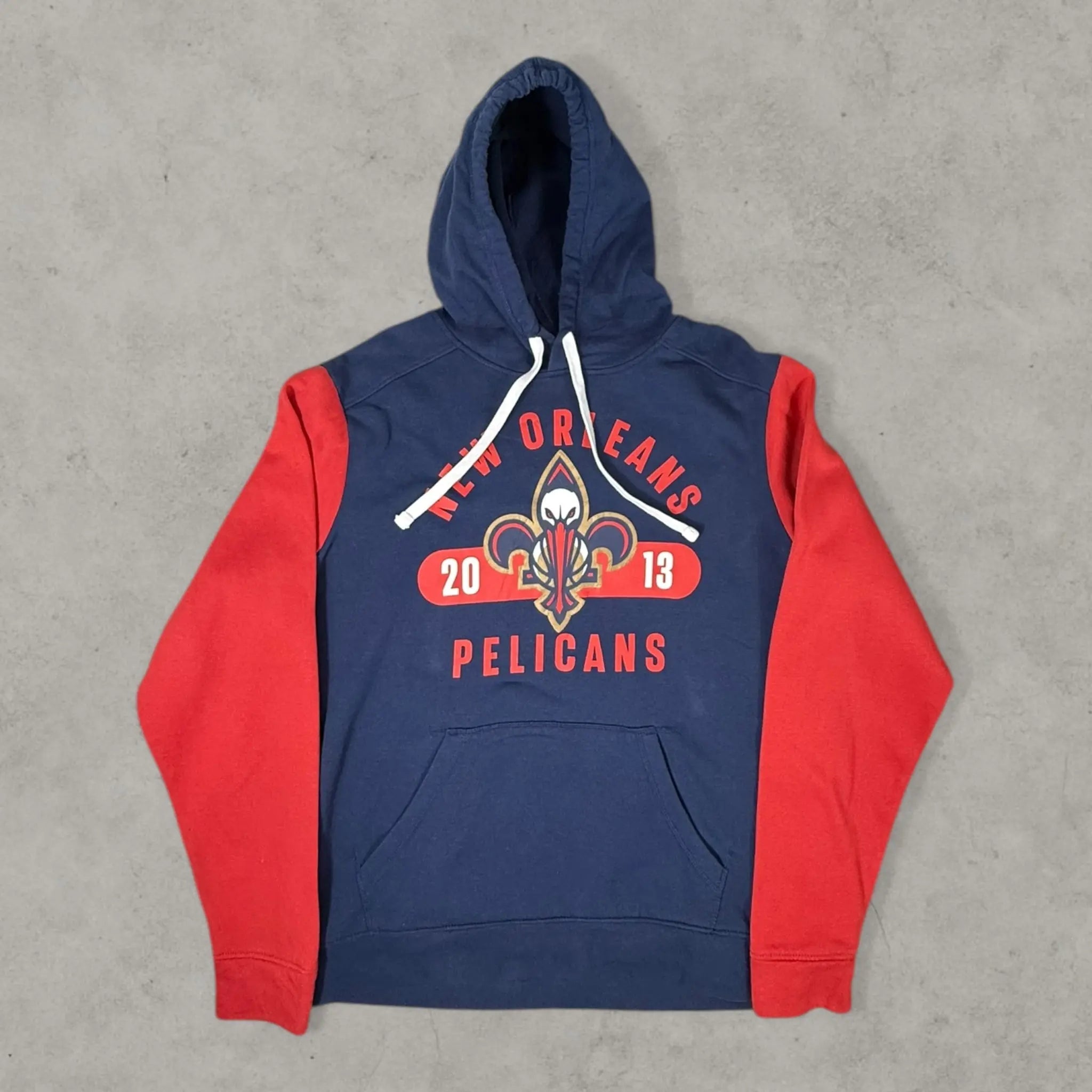 VINCULTSHOP New Orleans Pelicans Hoodie NBA Fanatics Blue Red L sweatshirt